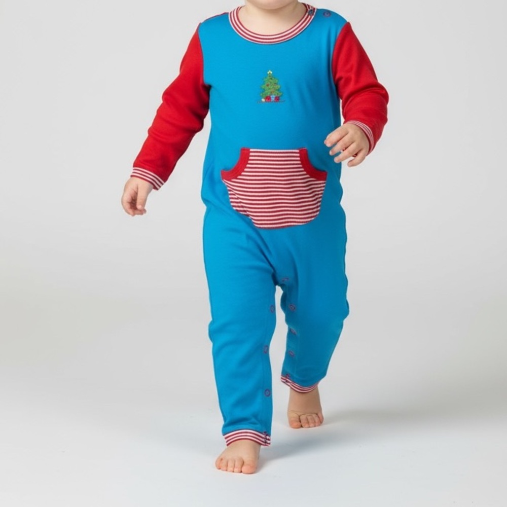 Squiggles by Charlie Christmas baby romper 100% prima cotton